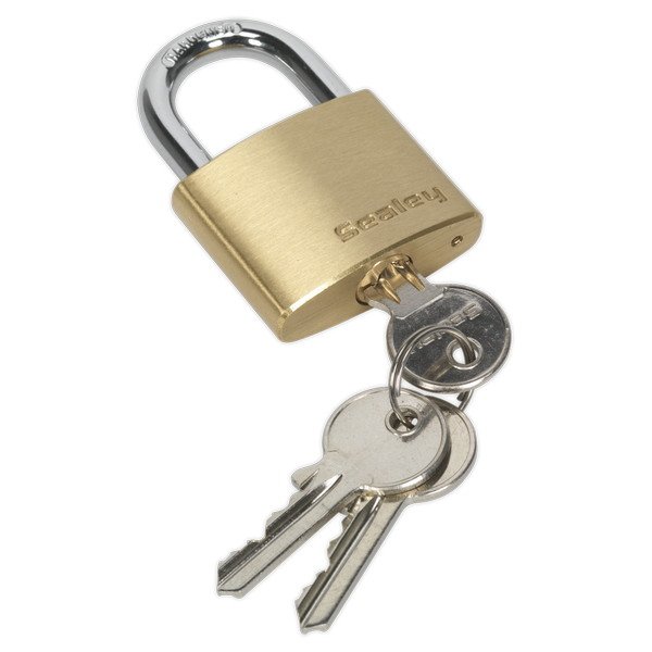 Sealey Brass Body Padlock 40mm (5051747767829) PL101