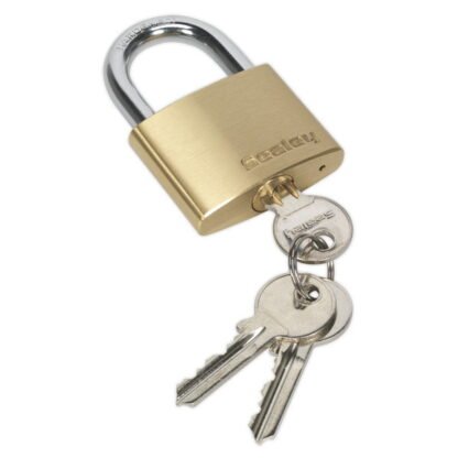 Sealey Brass Body Padlock 50mm (5051747767836) PL102