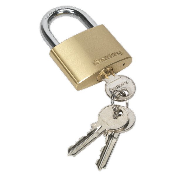 Sealey Brass Body Padlock 50mm (5051747767836) PL102