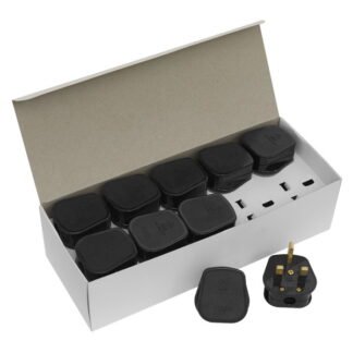 Sealey 13A Plug, Black - Pack of 20 (5024209333696) PL13/320