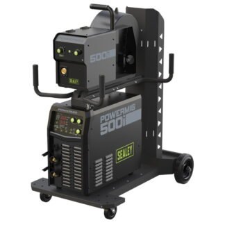 Sealey 500A Professional Gas/Gasless MIG/TIG/MMA Inverter Welder With Portable Wire Feeder 400V 3ph (5054630530272) POWERMIG500i