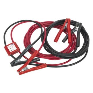 Sealey Booster Cables 25mm² x 7m 450A with 12/24V Electronics Protection (5024209252942) PROJ/12/24