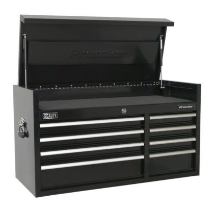 Sealey Premier™ Heavy- Duty Extra- Wide Topchest 8 Drawer 1040mm - Black (5051747959316) PTB104008
