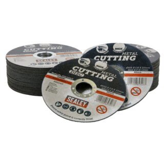 Sealey 115 x 1.6mm Cutting Disc 22mm Bore - Pack of 50 (5054630101359) PTC/115CT50