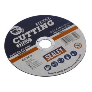 Sealey 150 x 1.6mm Cutting Disc 22mm Bore (5051747783225) PTC/150C