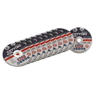 Sealey 75 x 1.2mm Cutting Disc 10mm Bore - Pack of 10 (5054630539688) PTC/3CT10