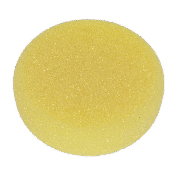 Sealey Hook- and- Loop Buffing & Polishing Foam Head 150 x 50mm - Yellow/Coarse (5051747982192) PTCCHV150Y