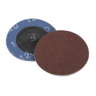 Sealey 50mm Quick Change Sanding Disc 120Grit - Pack of 10 (5051747650206) PTCQC50120