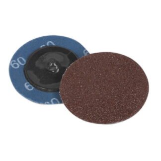 Sealey 50mm Quick Change Sanding Disc 60Grit - Pack of 10 (5051747650183) PTCQC5060