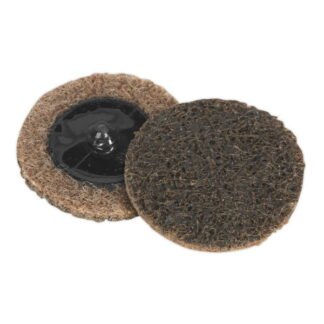 Sealey Quick Change Preparation Pad 50mm, Coarse - Pack of 10 (5051747650244) PTCQC50C