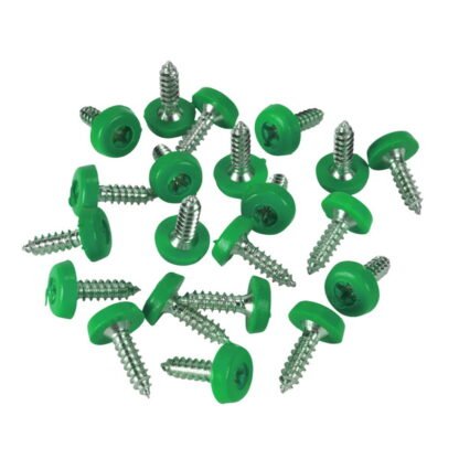 Sealey Numberplate Screws 4.8 x 18mm, Green - Pack of 50 (5054630246975) PTNPG