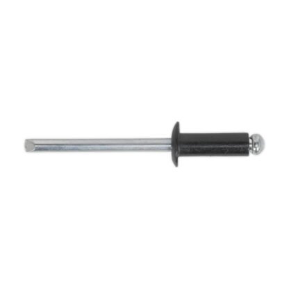 Sealey Aluminium Standard Flange Rivet 3.2 x 8mm, Black - Pack of 200 (5054511003734) RAB3280S