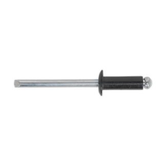 Sealey Aluminium Standard Flange Rivet 4 x 10mm, Black - Pack of 200 (5054511352405) RAB4010S
