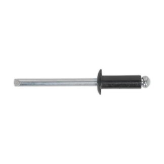 Sealey Aluminium Standard Flange Rivet 4.8 x 14mm, Black - Pack of 200 (5054511351750) RAB4814S