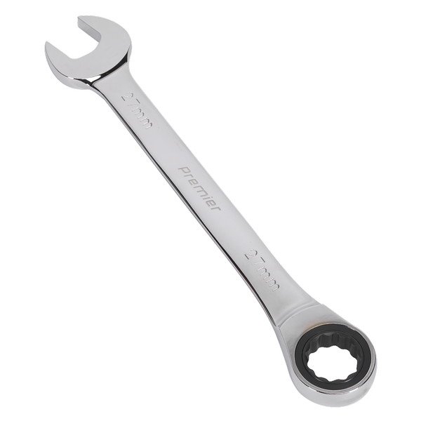 Sealey Premier Combination Ratchet Spanner 27mm (5024209952965) RCW27