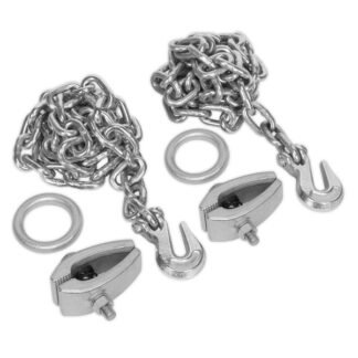 Sealey Chain Kit 2 x 2m Chains & 2 x Clamps (5054511580402) RE91/5/CK
