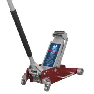 Sealey Aluminium/Steel Trolley Jack with Rocket Lift 2.5 Tonne (5054630285400) RJAS2500