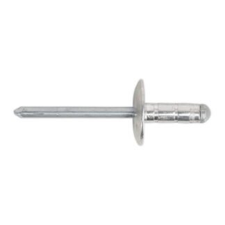 Sealey Aluminium Multi- Grip Large Flange Rivet 4.8 x 19mm - Pack of 200 (5054511003697) RM4819L