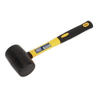 Sealey Premier Rubber Mallet with Fibreglass Shaft 1lb (5051747559752) RMB100