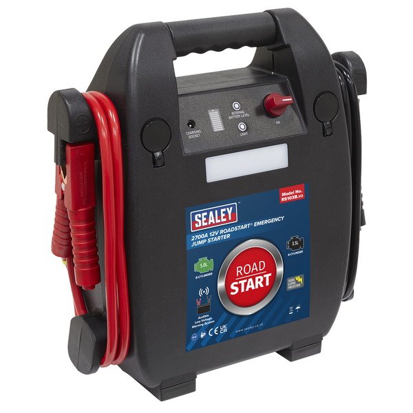 Sealey RoadStart® 12V Emergency 8- Cylinder Jump Starter 5L (5054630391583) RS103B