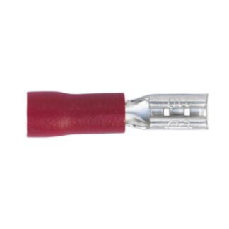 Sealey Push- On Female Terminal 2.8mm, Red - Pack of 100 (5054511012569) RT19