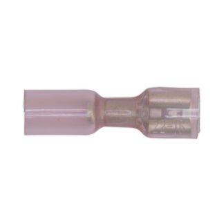 Sealey Heat Shrink Push- On Female Terminal 6.4mm, Red - Pack of 25 (5054511004335) RTSPF25
