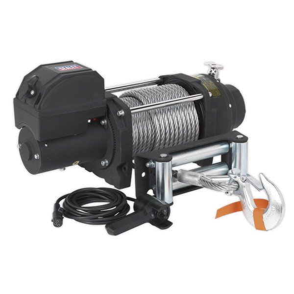 Sealey Premier Industrial Recovery Winch 8180kg (18000lb) Line Pull 12V (5051747814141) RW8180