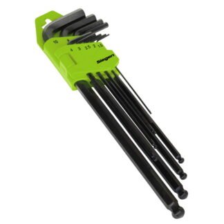 Siegen (Sealey) Siegen Extra- Long Ball- End Hex Key Set 9pc (5054630269011) S01094
