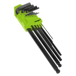 Siegen (Sealey) Siegen Imperial Extra- Long Ball- End Hex Key Set 9pc (5054630244278) S01099