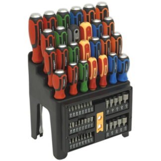 Siegen (Sealey) Siegen Hammer- Thru Screwdriver, Bit & Nut Driver Set 61pc (5054511235760) S01153