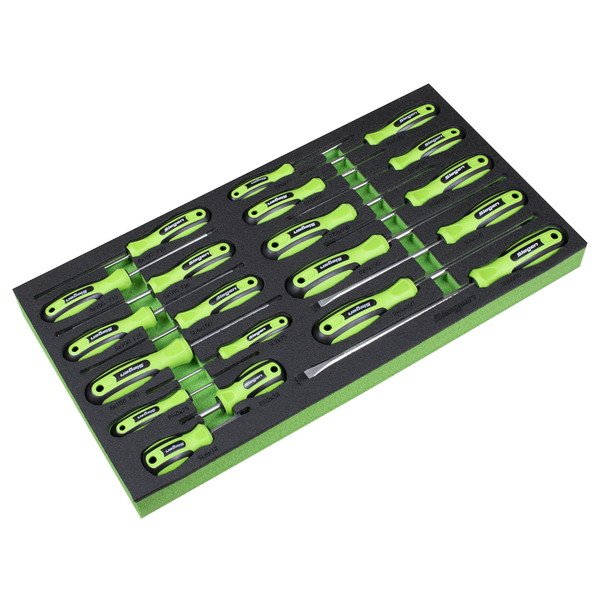 Siegen (Sealey) Siegen Screwdriver Set with Tool Tray 20pc (5054630391750) S01276