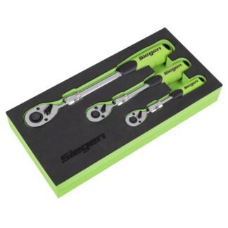 Siegen (Sealey) Siegen Extendable Ratchet Wrench Set 3pc (5054630543692) S01285