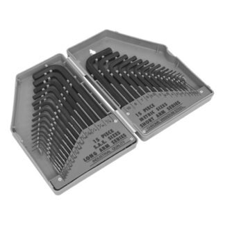 Siegen (Sealey) Siegen Metric/Imperial Long/Short- Arm Hex Key Set 30pc (5024209687638) S0484