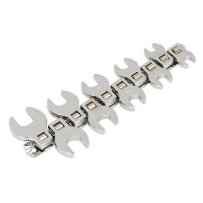 Siegen (Sealey) Siegen Crow s Foot Open- End Spanner Set 3/8IN Sq Drive 10pc (5051747484009) S0866