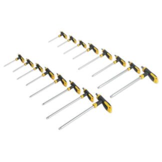 Siegen (Sealey) Siegen T- Handle TRX- Star* & Hex Key Set 16pc (5051747625921) S0916