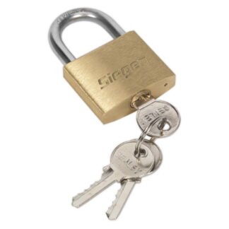 Siegen (Sealey) Siegen Brass Body Padlock with Brass Cylinder 40mm (5051747753549) S0987