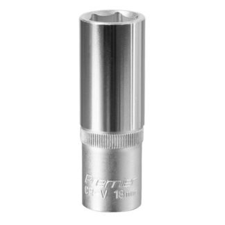 Sealey Premier Deep Socket 1/2IN Sq Drive 18mm (5024209121606) S1218D