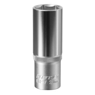 Sealey Premier Deep Socket 1/2IN Sq Drive 21mm (5024209336284) S1221D