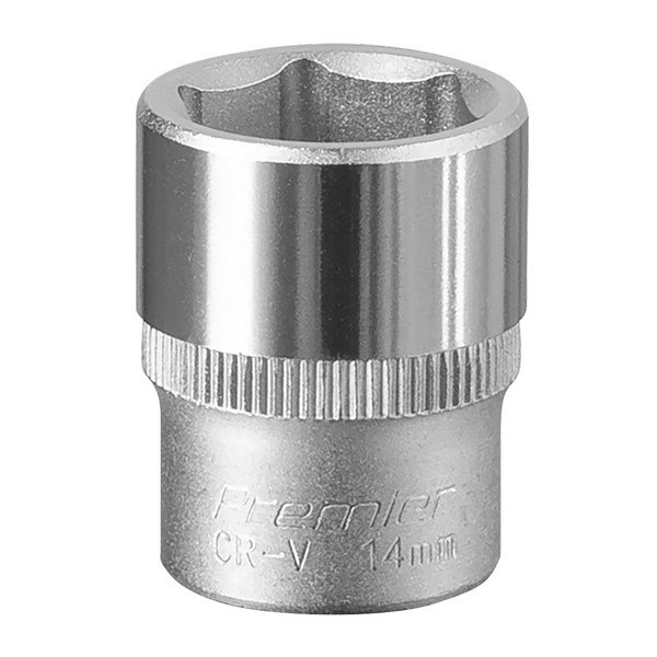 Sealey Premier Socket 1/4IN Sq Drive 14mm (5054511351309) S1414