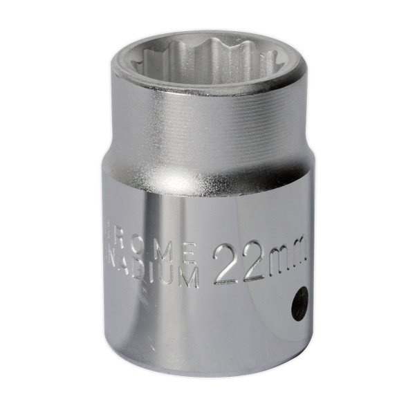 Sealey Premier Socket 3/4IN Sq Drive 22mm (5024209040235) S34/22