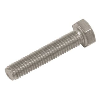 Sealey Stainless Steel Hex Head Set Screw DIN 933 - M5 X 25 A2 - Pack of 50 (5054630485183) S525