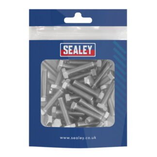 Sealey Stainless Steel Set Screw M6 x 25mm 1mm Pitch, DIN 933 - Pack of 50 (5054630417870) S625S