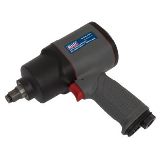 Sealey Composite Twin Hammer Air Impact Wrench 1/2IN Sq Drive (5054511604412) SA201