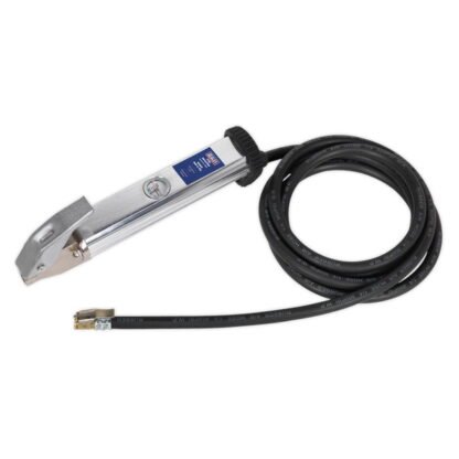 Sealey Tyre Inflator with 2.7m Hose & Clip- On Connector (5054511022827) SA396