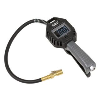 Sealey Digital Tyre Inflator with Clip- On Connector Rechargeable (5054630628580) SA500