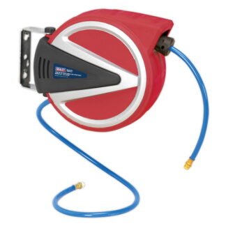 Sealey 15m Retractable PU Air Hose Reel 8mm ID (5051747588875) SA814