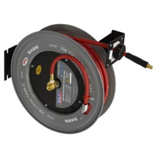 Sealey 20m Retractable Rubber Air Hose with Steel Reel 10mm ID (5054630413971) SA85