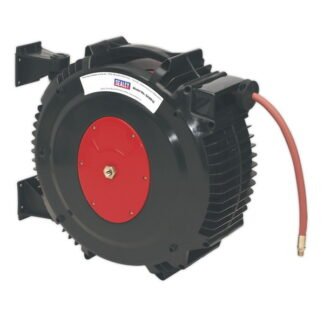 Sealey 15m Retractable Rubber Air Hose Reel 13mm ID (5024209814348) SA8812