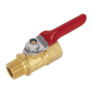 Sealey Lever Ball Valve 1/4IN BSPT Male x 1/4IN BSP Female (5051747944008) SA906