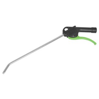 Sealey Air Blow Gun with Angled Lance 280 x 8mm 1/4IN BSP Air Inlet (5054630549496) SA9231